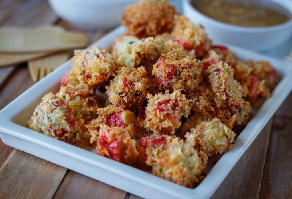 foto de Snack de Kani Kama clásico y panko con 2 salsas 